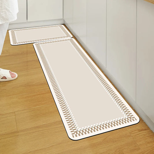 Kitchen Door Step Absorbent Non-slip Foot Mat Diatomite Bathroom Vacuum Carpet Door Mat Quick Dry Floor Mat Bathtub Shower Mat