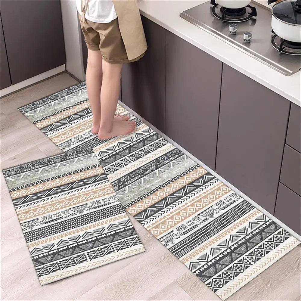 Kitchen Floor Mat Bedroom Living Room Long Bedside Area Rug Hallway Soft Washable Carpet Anti Slip Bathroom Entrance Doormat