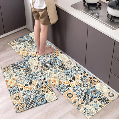 Kitchen Floor Mat Bedroom Living Room Long Bedside Area Rug Hallway Soft Washable Carpet Anti Slip Bathroom Entrance Doormat