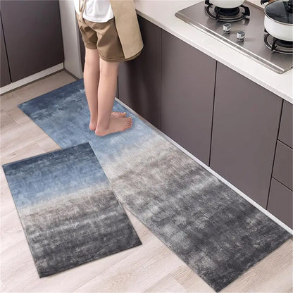 Kitchen Floor Mat Bedroom Living Room Long Bedside Area Rug Hallway Soft Washable Carpet Anti Slip Bathroom Entrance Doormat