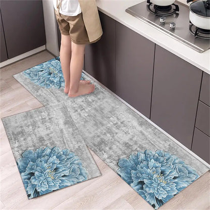 Kitchen Floor Mat Bedroom Living Room Long Bedside Area Rug Hallway Soft Washable Carpet Anti Slip Bathroom Entrance Doormat