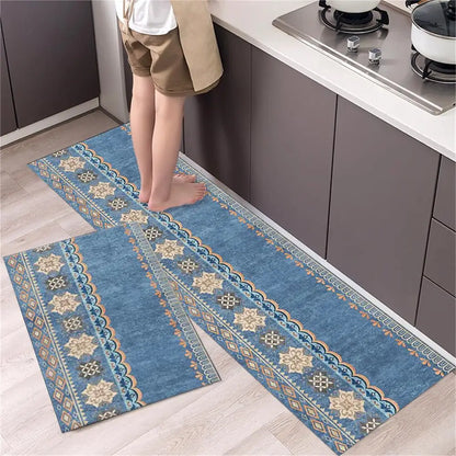 Kitchen Floor Mat Bedroom Living Room Long Bedside Area Rug Hallway Soft Washable Carpet Anti Slip Bathroom Entrance Doormat