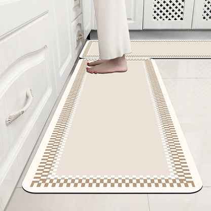 Kitchen Door Step Absorbent Non-slip Foot Mat Diatomite Bathroom Vacuum Carpet Door Mat Quick Dry Floor Mat Bathtub Shower Mat